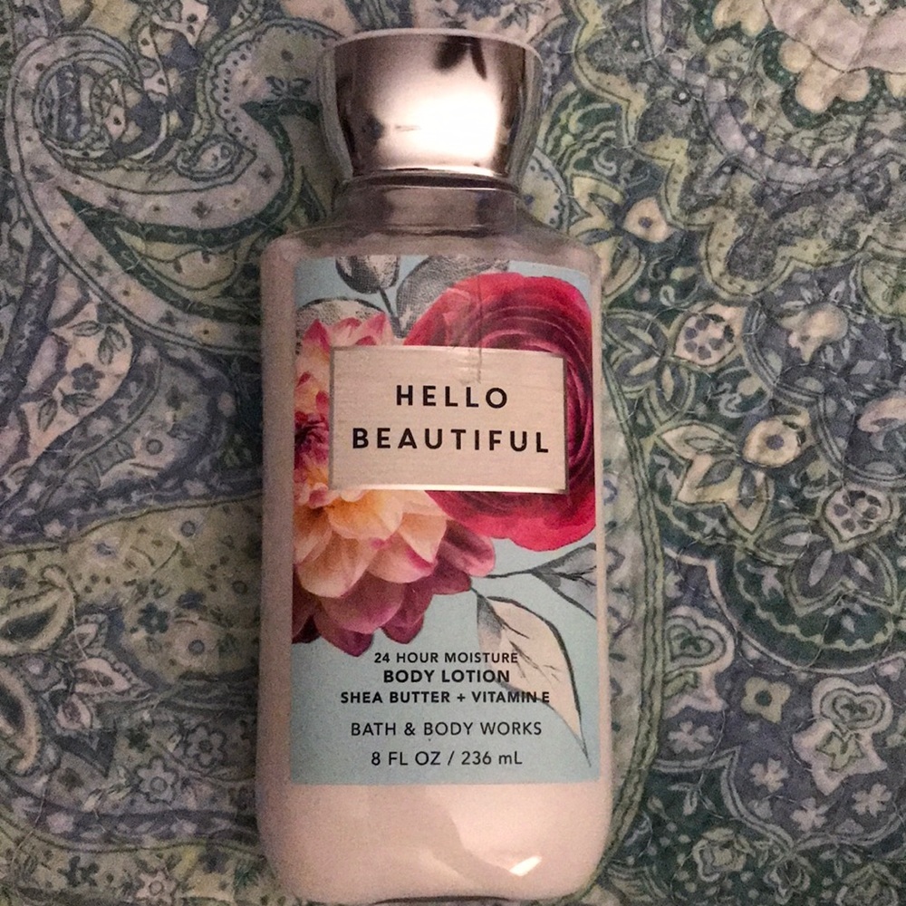 Hello beautiful body lotion .